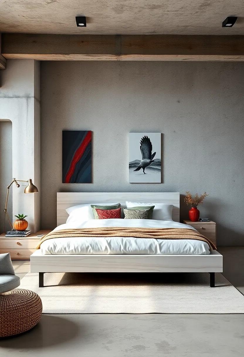 Urban Chic: ⁣A sleek​ white⁤ wood⁣ bed with metal accents can bring an industrial ‍edge to your space, harmonizing modern ​style with your serene bedroom oasis