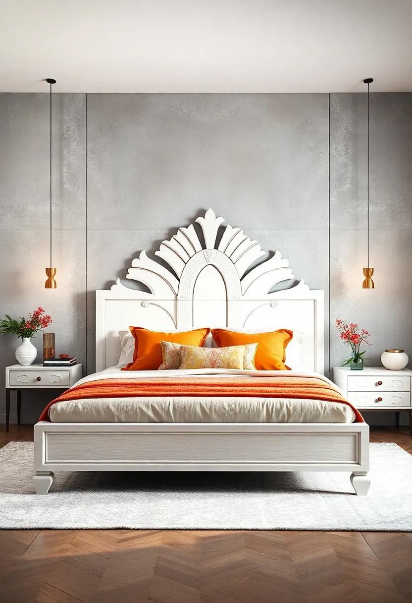 Artistic⁤ Headboards: Elevate your bedroom with a‌ uniquely ‍designed white wood bed⁢ featuring ⁢an artistic headboard, becoming a stunning focal point
