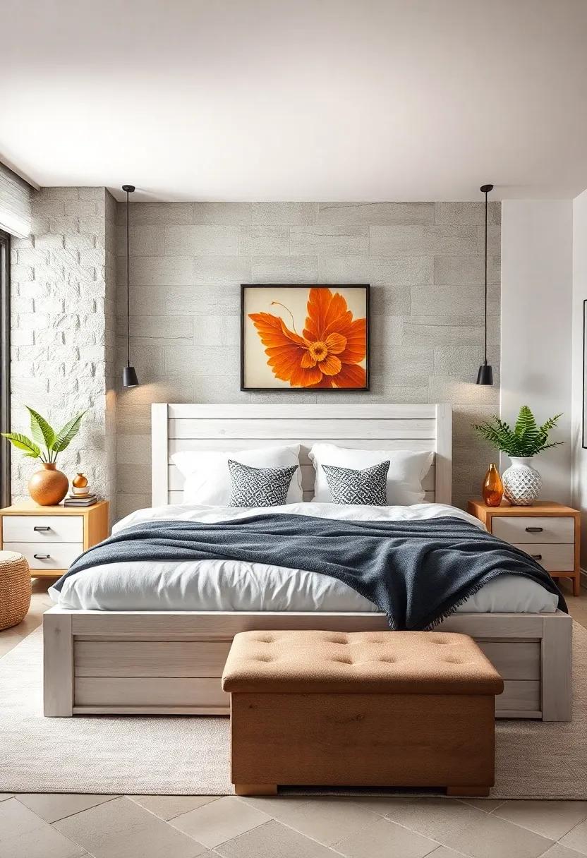 Sleek Industrial Lines: Opt for ​a ⁣white wood ​bed with industrial influences,merging wood and metal for a​ chic ​yet⁤ rugged aesthetic⁢ that ‌stands out