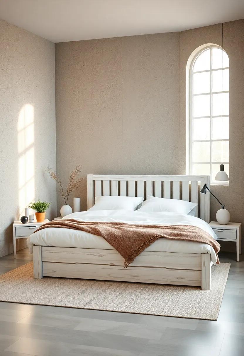 Scandinavian Simplicity: Embrace⁤ a chic Scandinavian design⁤ with⁣ a white wood bed that highlights‌ natural elements and functional beauty, creating a ‍peaceful retreat
