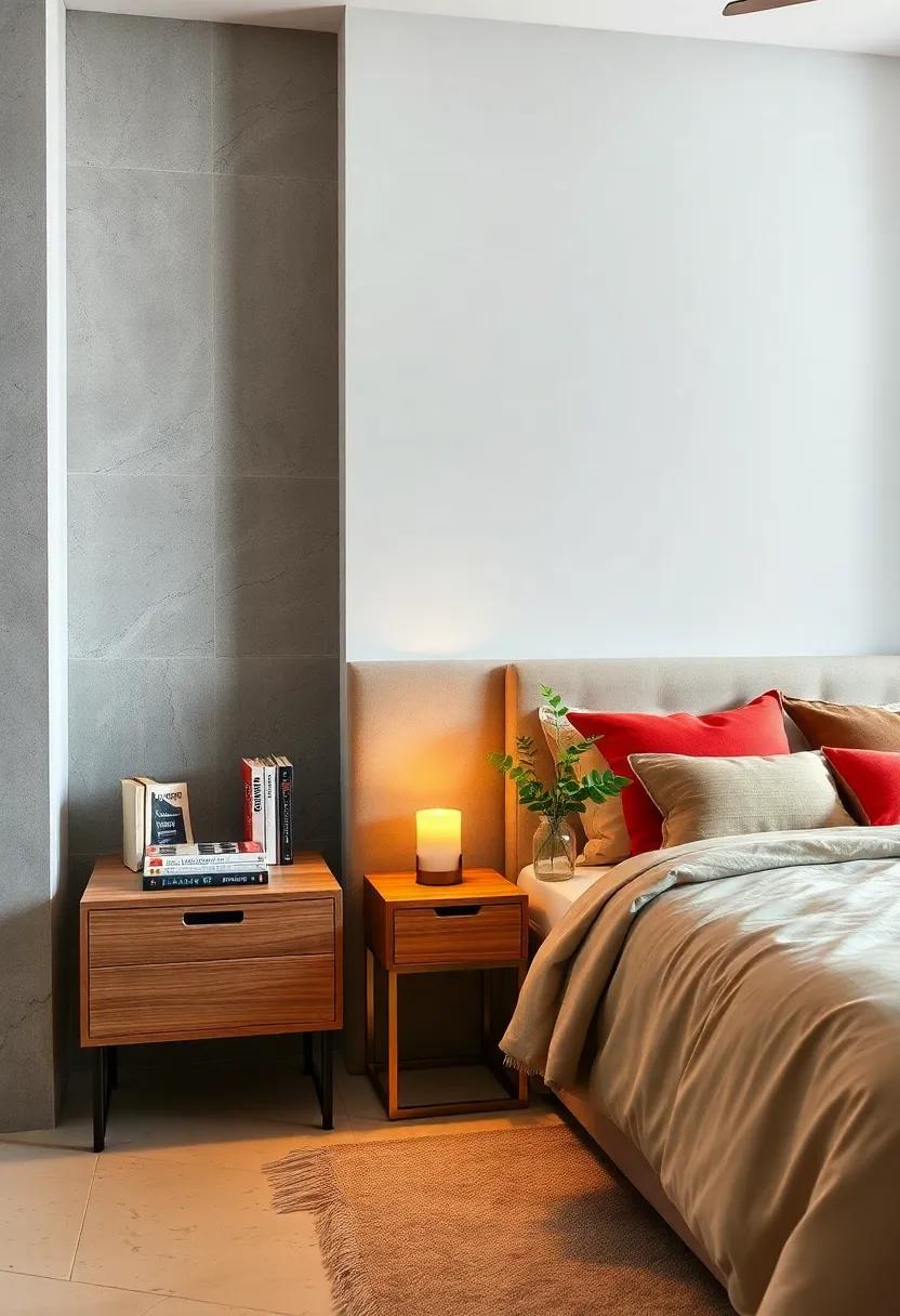 Curate Bedside Essentials:‍ Design bedside tables that house your ​favorite books, ⁤a fragrant candle, and‌ a small plant⁣ for a personal touch that ⁢enhances coziness