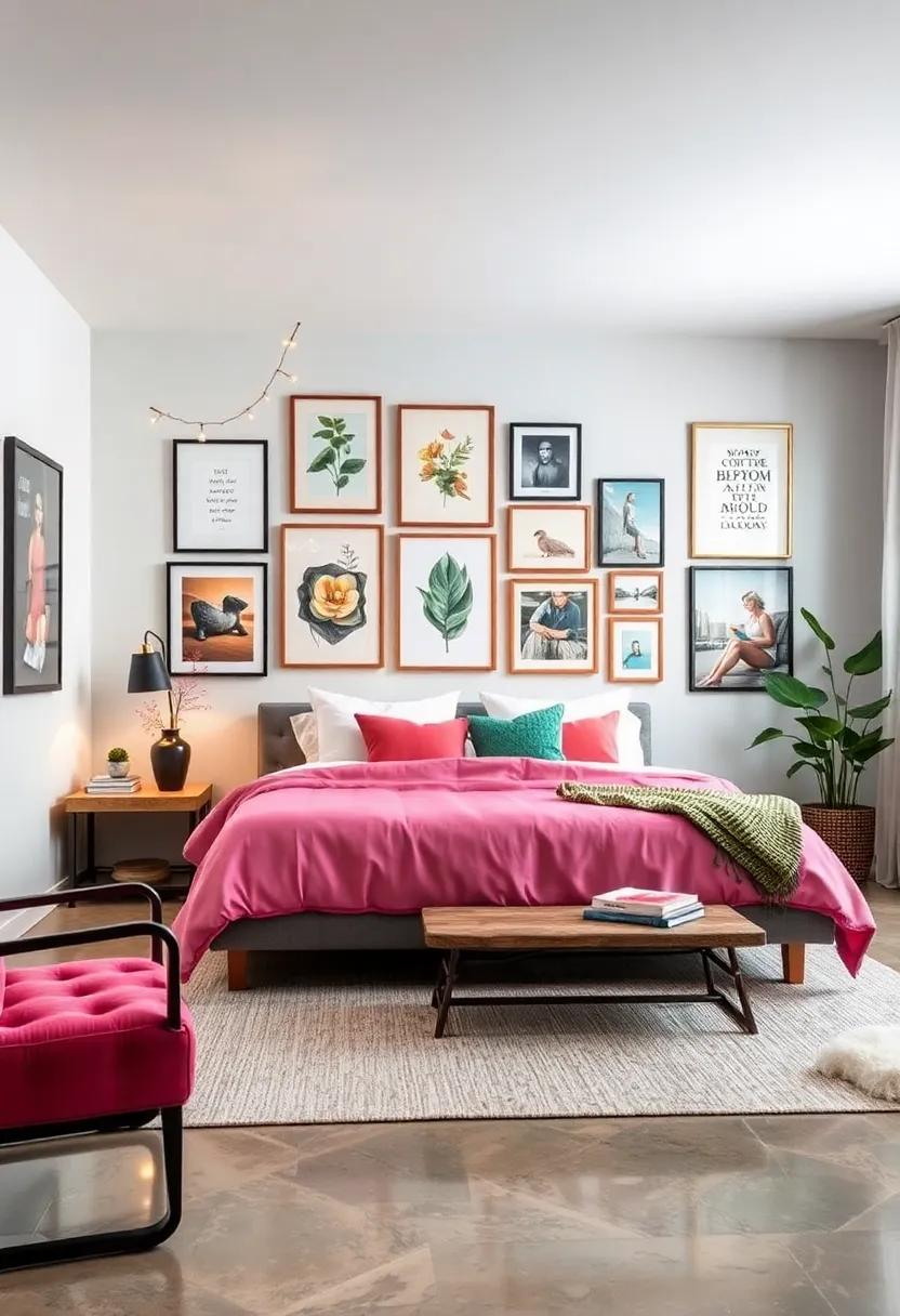 curate a⁢ Gallery ​Wall: ​Collect artwork, photographs, and‌ inspirational quotes framed in ⁢cohesive designs for a personalized touch⁣ that ‍reflects⁣ your​ style