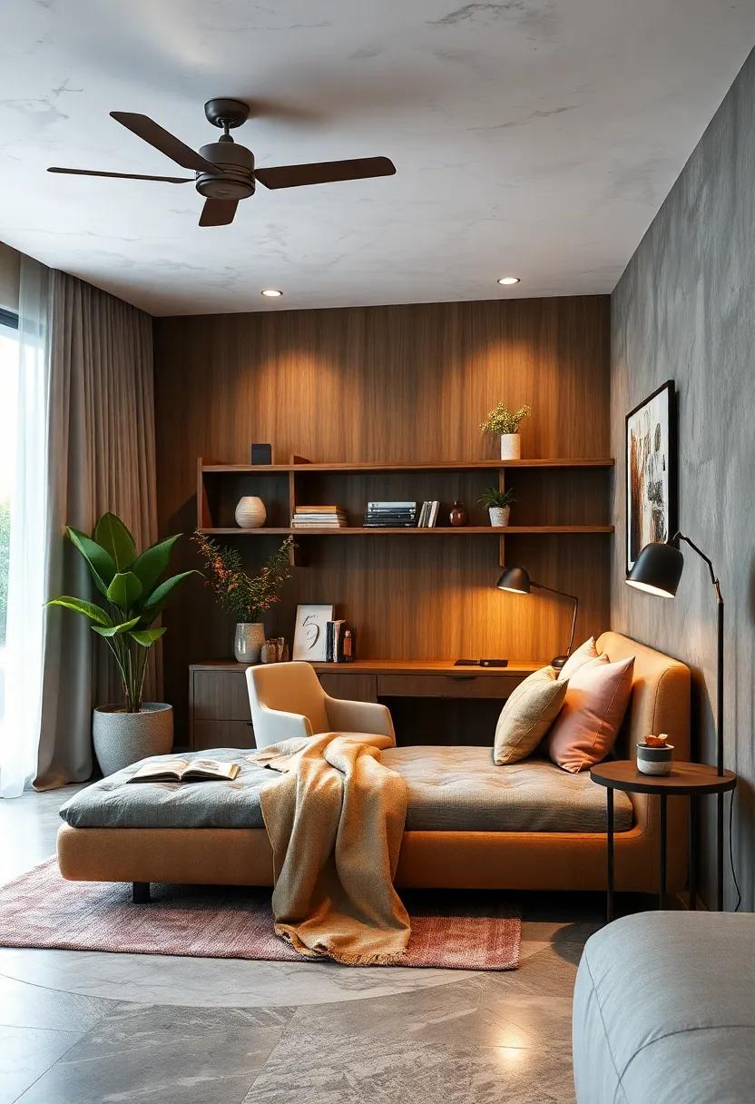 Implement a Desk Area: Carve out a small ‌workspace with an⁤ elegant ‌desk⁢ and​ chair to blend‍ productivity into your ⁢cozy ​environment,⁤ without sacrificing style