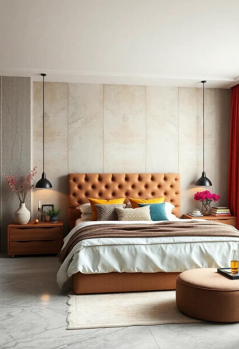 Opt for a statement Headboard:⁣ A bold or ‍intricately designed headboard⁤ can serve as the focal point of your bedroom, ⁢adding character and style to​ the overall ⁤décor