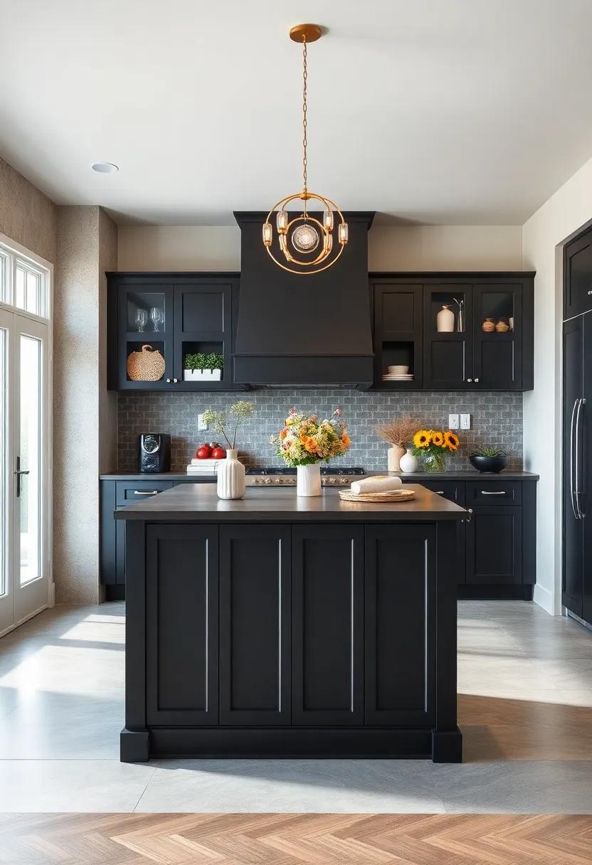 Classic Shaker ⁣Style: ‌A black kitchen island designed in ⁤the timeless Shaker style, showcasing simplicity and functionality ⁢in ⁤a refined design