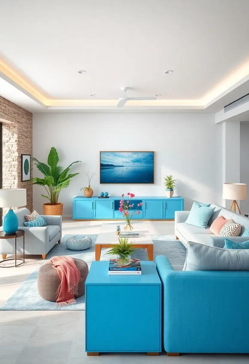 Experiment with Sky Blue Paint on Furniture