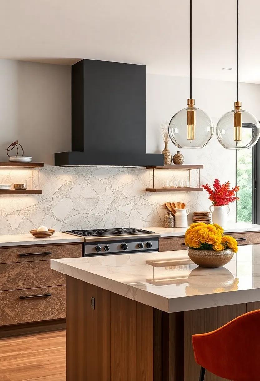 Artistic Backsplashes: Make a⁢ bold statement with intricate tile designs or ‍artistic glass backsplashes that serve as ⁤a captivating ​focal point