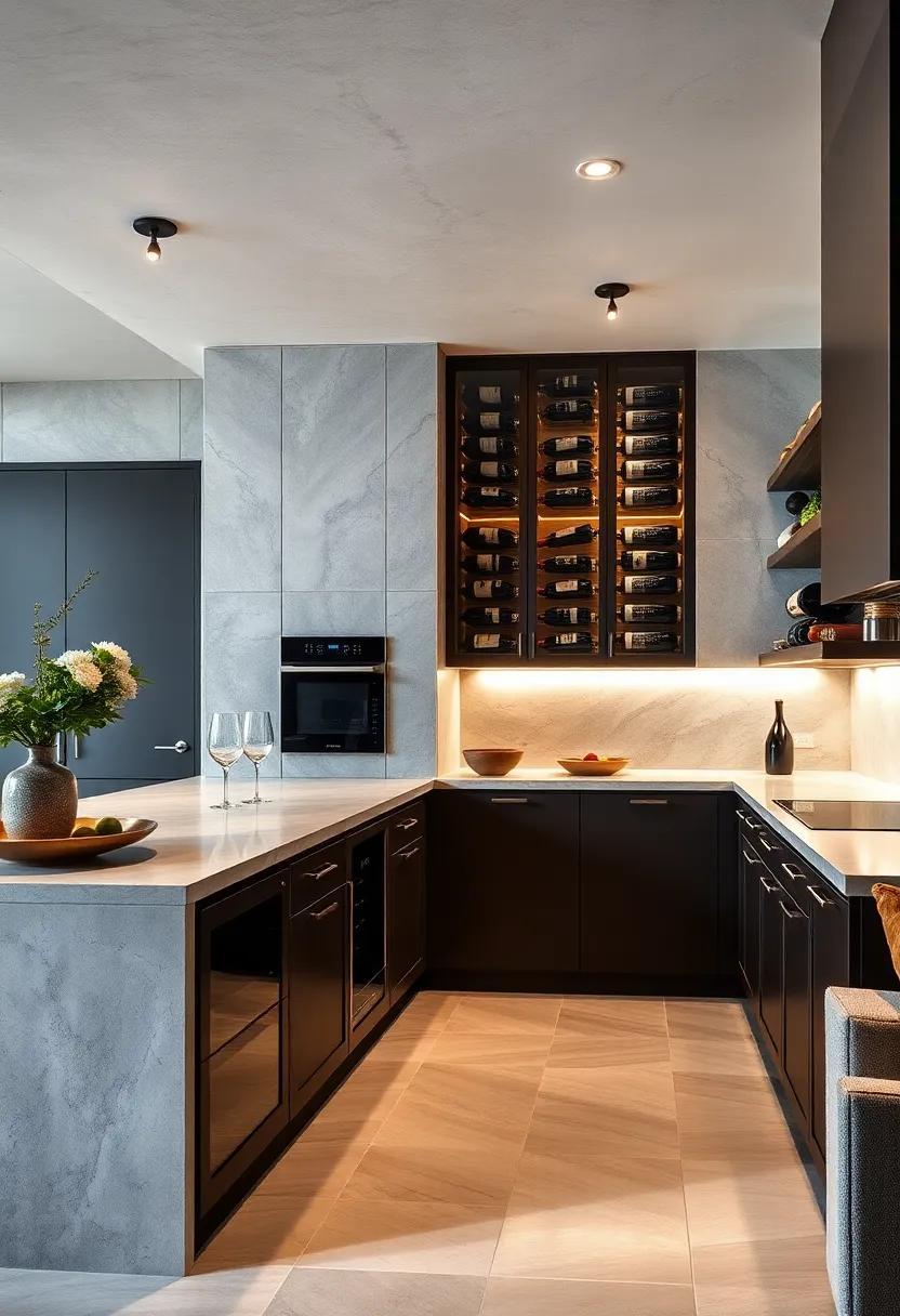 Built-in wine Storage: Showcase your ​collection​ with ‍elegant wine racks or cellars,⁢ bringing a touch of​ indulgence and ‌personal‍ style ⁤to your kitchen