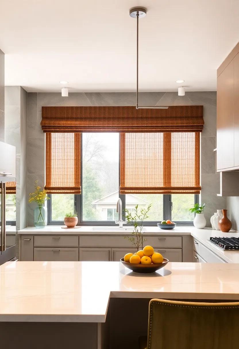 Elegant Window Treatments: Frame your kitchen views with tasteful window coverings that complement⁤ the overall design while​ providing privacy and light⁤ control
