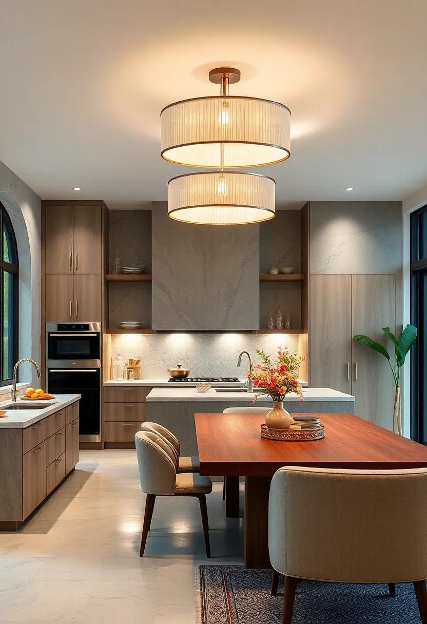 Statement Lighting Fixtures: ​Illuminate ⁣your kitchen with oversized, dramatic light‌ fixtures‍ that serve as both practical lighting and stunning décor