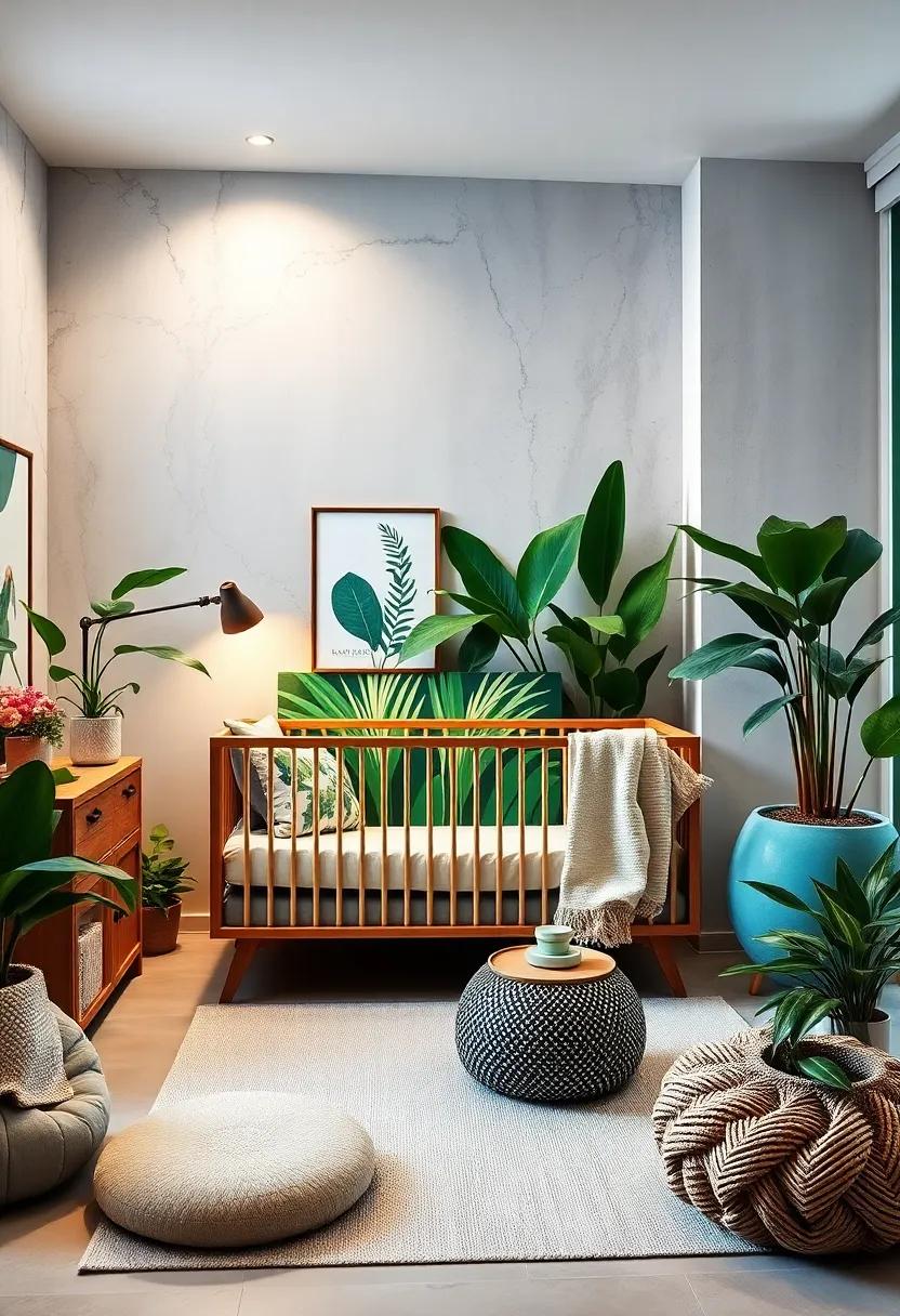 Urban⁤ Jungle: Combine green hues ‌with large ​plant prints and stylish potted plants to create a vibrant yet soothing environment