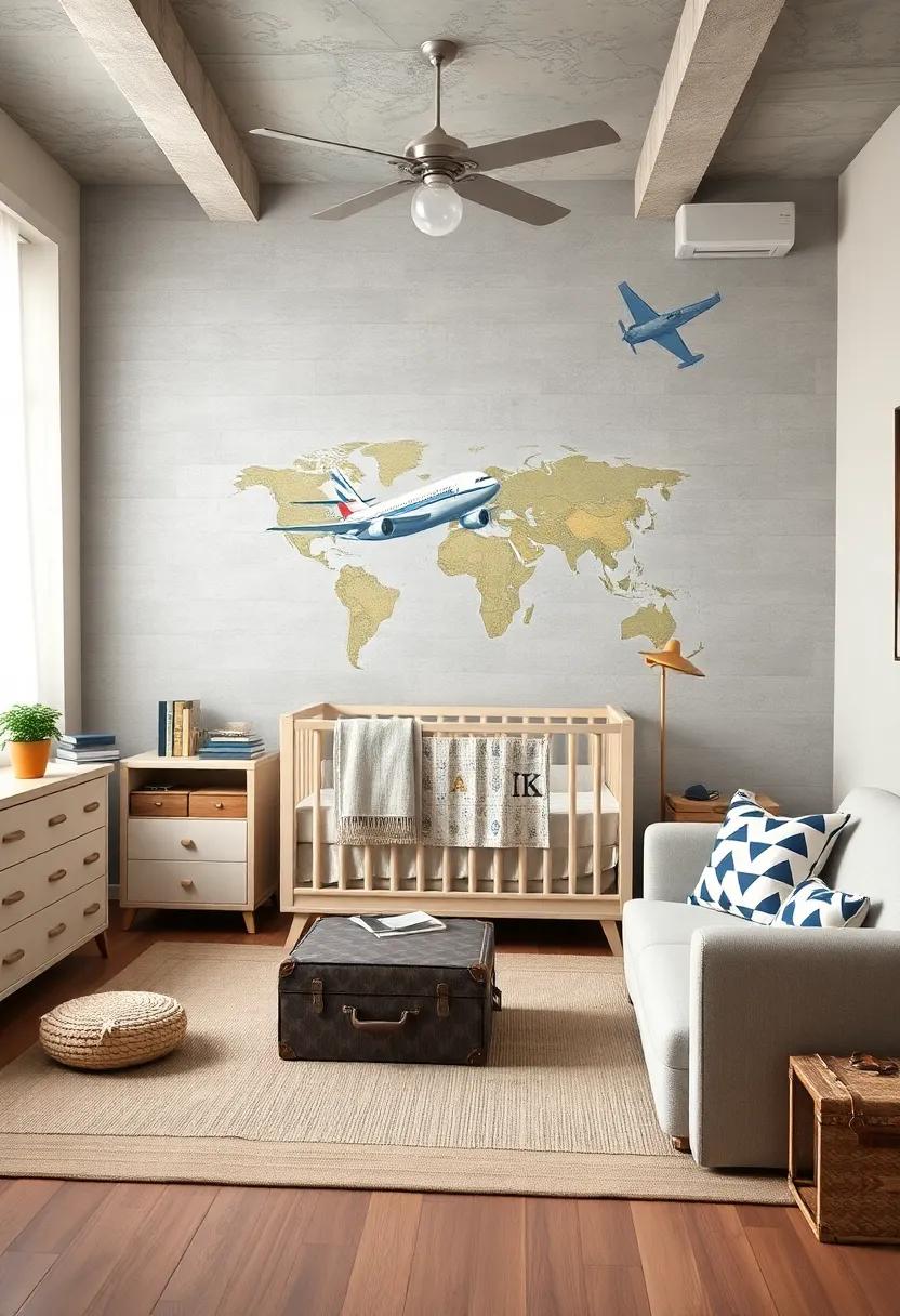 Vintage Airplane: Add⁤ a touch of nostalgia with​ airplane motifs, map patterns, and vintage suitcases, perfect for the⁢ future aviator
