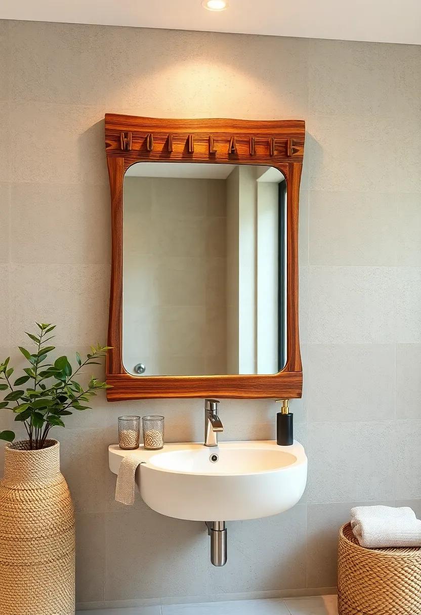 Woodsy Zen ‍Mirror:‍ Crafted from reclaimed wood, this⁤ mirror brings ⁣natural elements indoors, promoting a serene⁤ atmosphere reminiscent of a spa