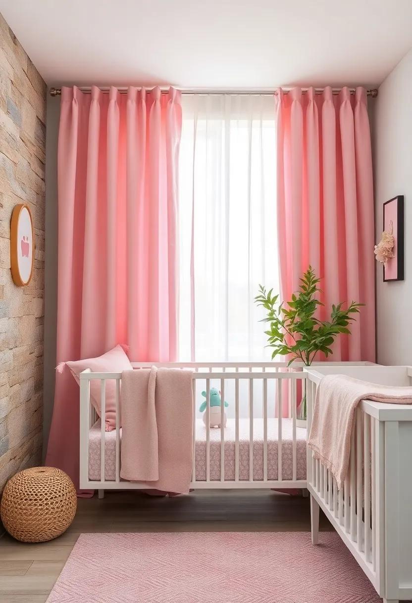 Soft Pastel Curtains: Choose sheer pastel⁤ curtains to let in gentle⁢ light while ‍adding a dreamy ⁢quality⁣ to the nursery, ‌enhancing the overall ambiance