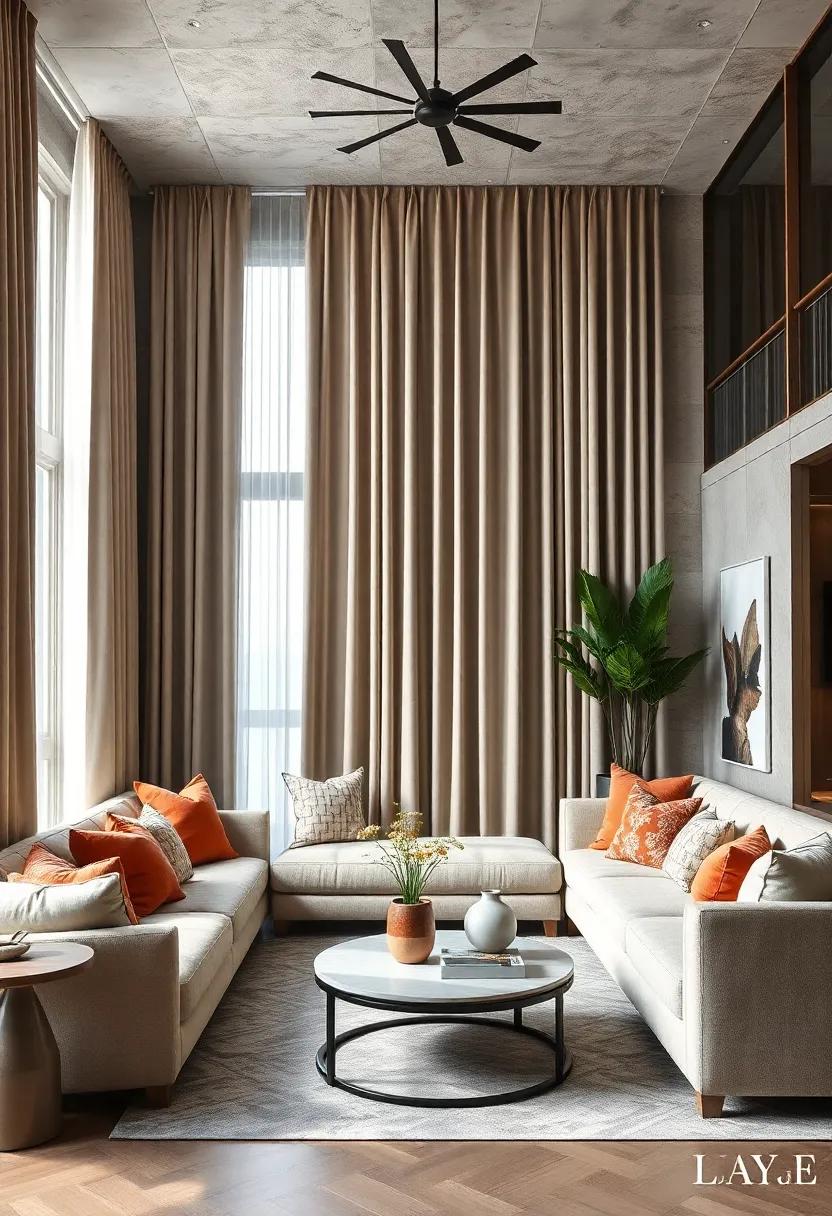 Update Curtains: Choose floor-to-ceiling drapes in a ⁤luxurious fabric to add height and elegance