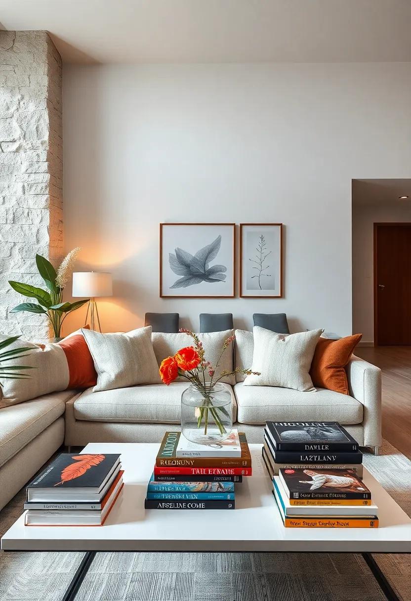 curate​ a ⁤Coffee Table Book Collection:⁢ Display⁣ stylish books that reflect your interests and elevate the space