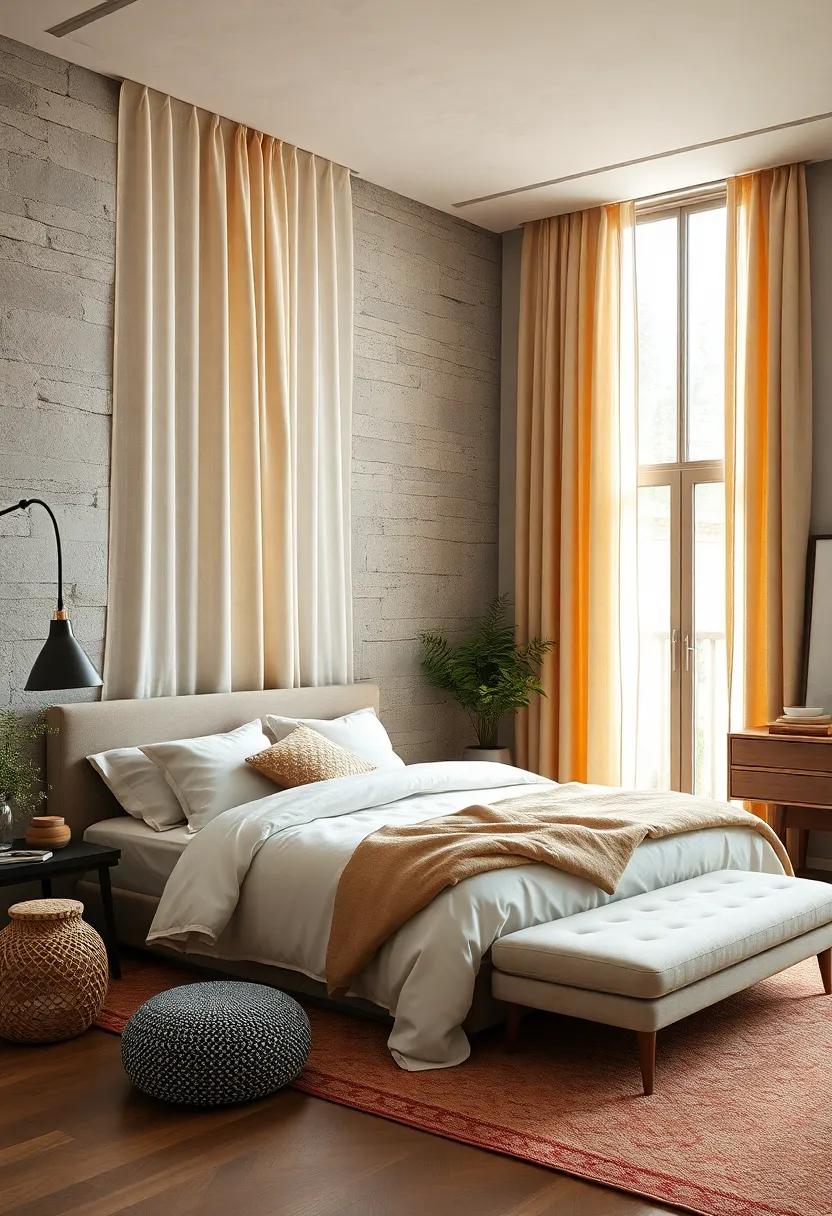 Linen Blends: Opt for airy linen blends that evoke a breezy feel, allowing natural light to filter through while maintaining privacy