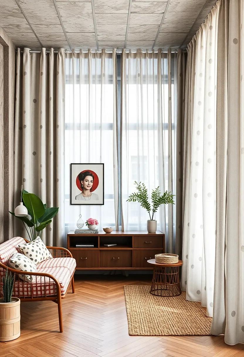 Striped Fabrics: Play with symmetry and texture using bold or subtle stripes that create an illusion of height and space