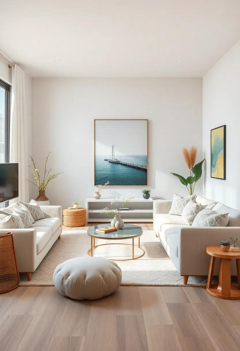 Soft area Rugs: Layer plush, soft area rugs in sandy hues to provide comfort underfoot while‍ evoking the feeling⁤ of walking ​on the beach