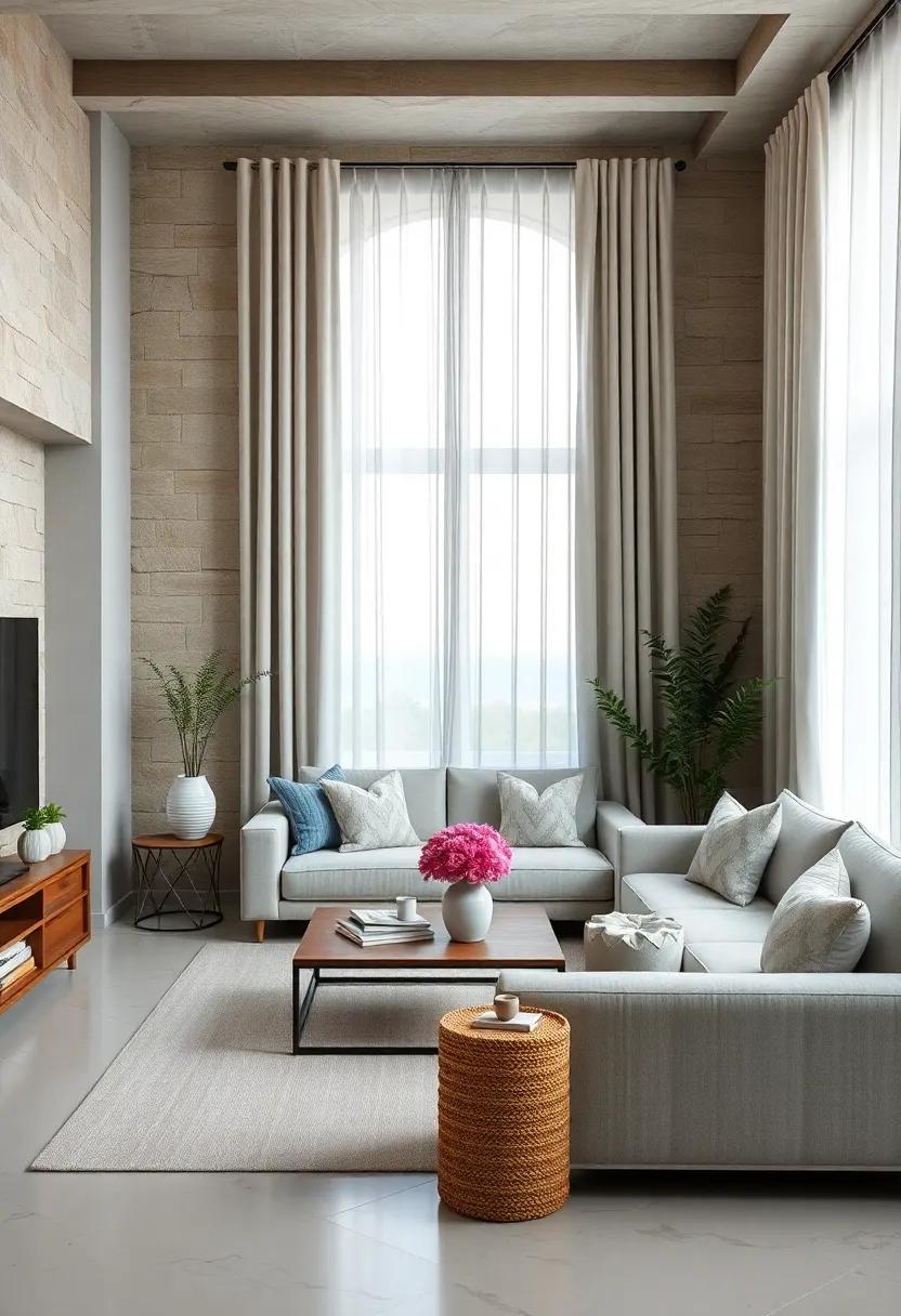 Light and Airy Curtains: Choose sheer, ⁢light ⁤fabric ⁣curtains in white or light blue to maintain an airy feel while allowing natural light to filter through