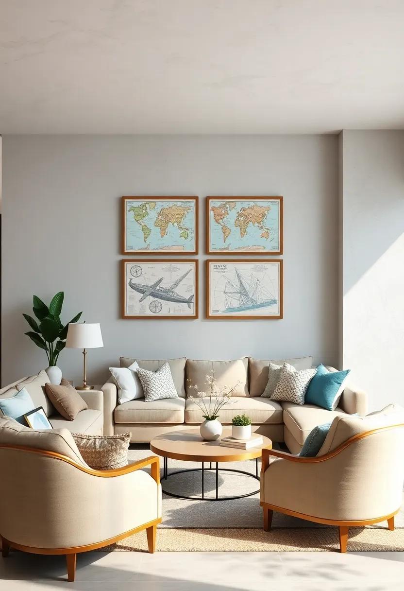 Coastal Map prints: Frame vintage nautical maps for a sophisticated nod to maritime adventures while adding a⁢ scholarly touch