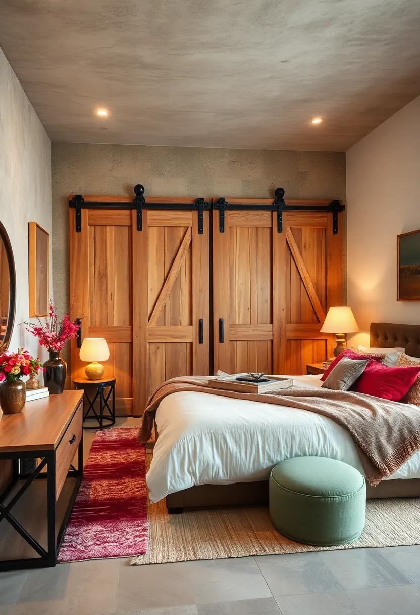 Integrate rustic elements, such as barn doors or reclaimed wood accents, for a warm, homely touch that evokes comfort