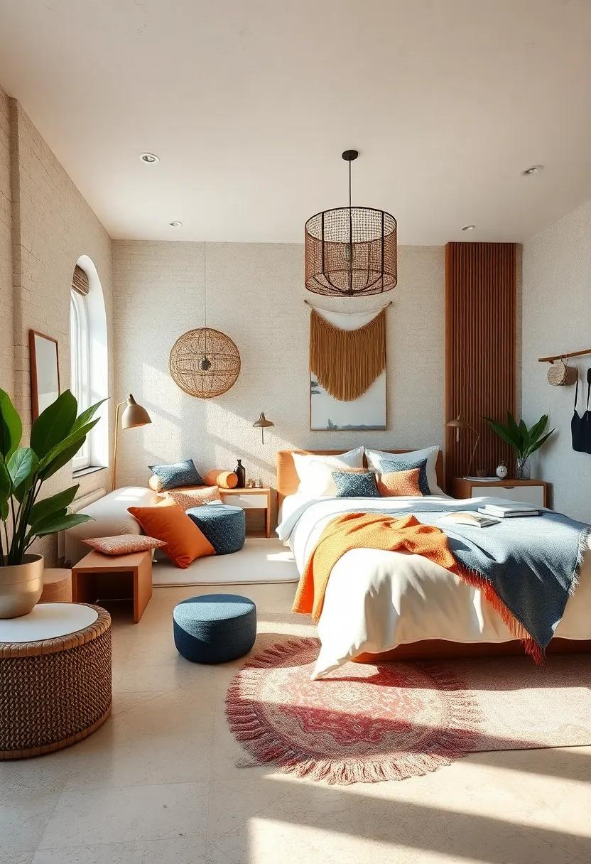 Mix and match different styles, such as bohemian and minimalistic, for an eclectic yet intentional vibe that reflects your personality