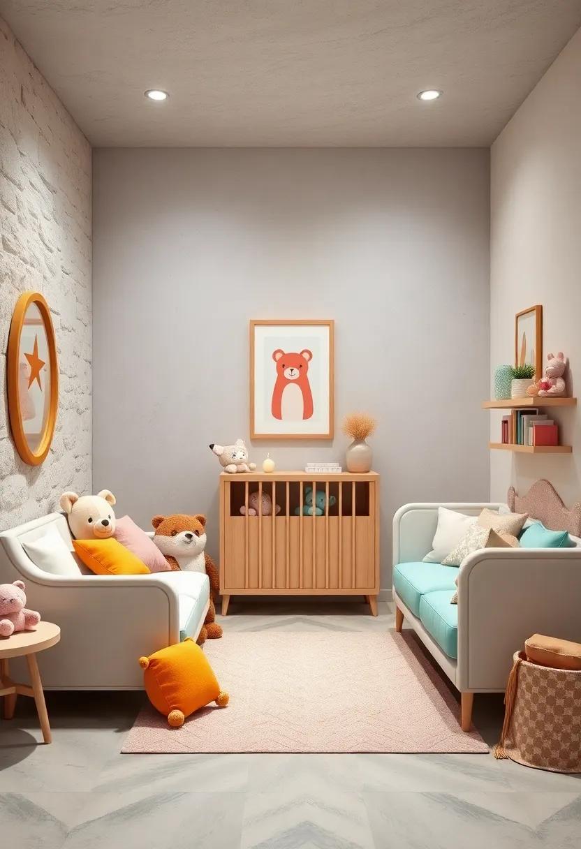 adorable Animal Themes: Infuse fun with cute animal motifs on decor items, from wall art to plush toys, adding a joyful and playful vibe