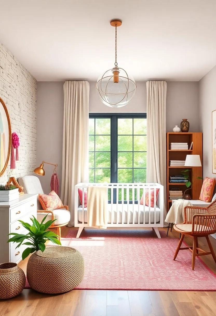 Antique Finds: Incorporate heirloom pieces and vintage treasures that tell a story, adding history and personality to the nursery space