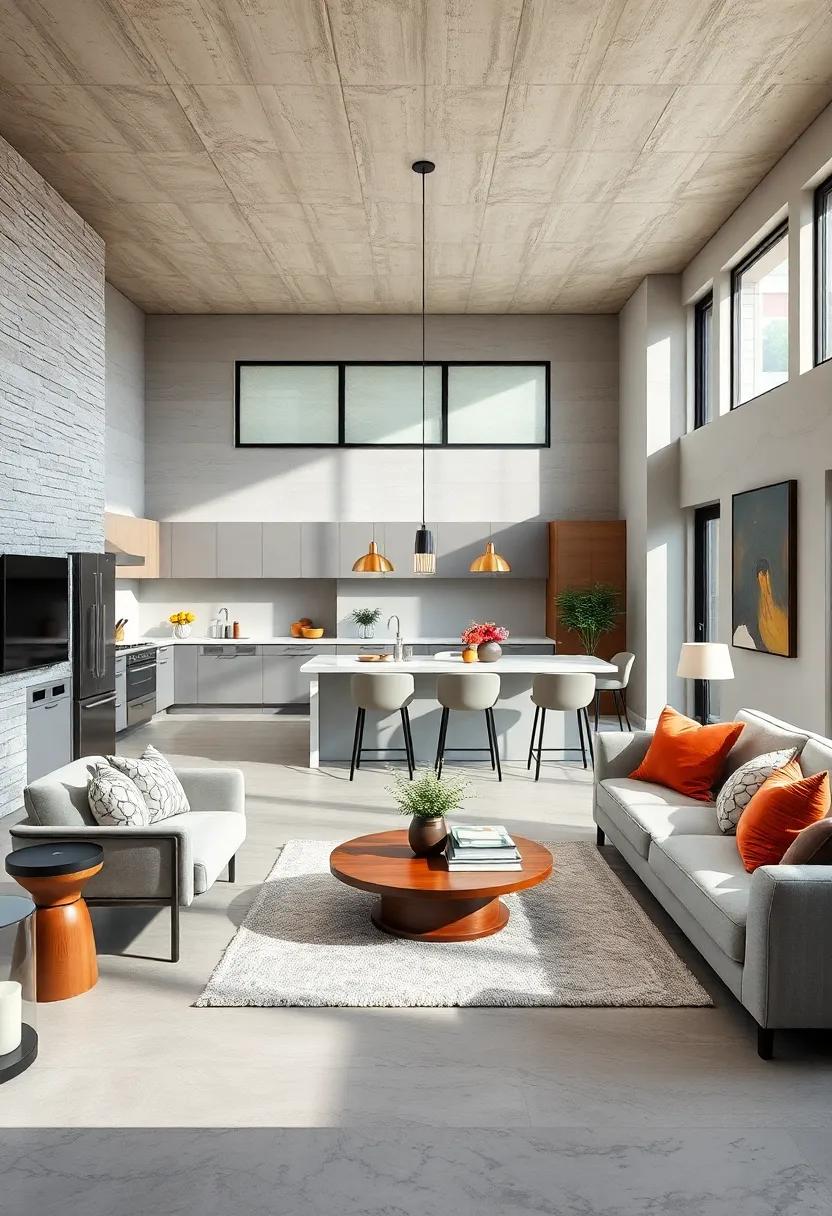 Cohesive Color Palette: ‍Select a harmonious color scheme that‍ flows throughout the​ kitchen⁢ and living room to⁤ create⁢ a seamless connection