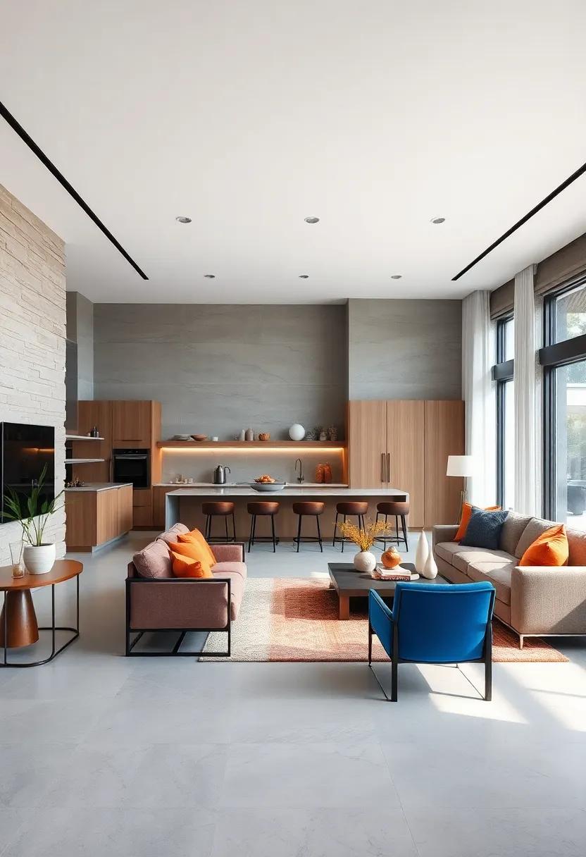 Create Zones:⁢ Designate specific zones for ​cooking, eating, and relaxing within the open layout to provide⁤ functional separation without closing off the space