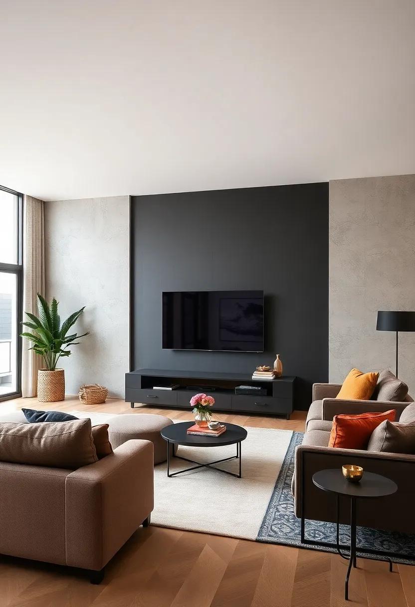 Dark &⁣ Dramatic: Embrace‍ bolder choices with deep-hued TV ‍units that add drama and sophistication to your‍ decor while grounding your space