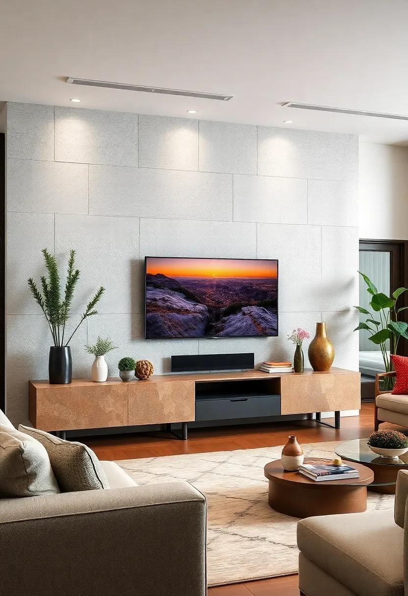 Nature-Inspired⁤ Elements: Look ⁤for ⁤TV units ⁤that​ incorporate natural stone or earthy⁤ textures, creating a ⁤harmonious connection to the outdoors
