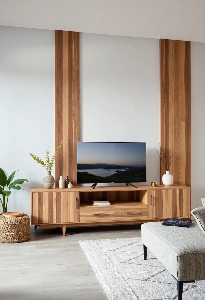 Nordic Wood wonders: explore a range of TV ⁣units ⁢crafted from light ⁣oak and walnut, ​embracing ​the natural beauty of⁤ wood​ while offering ​warmth to your space