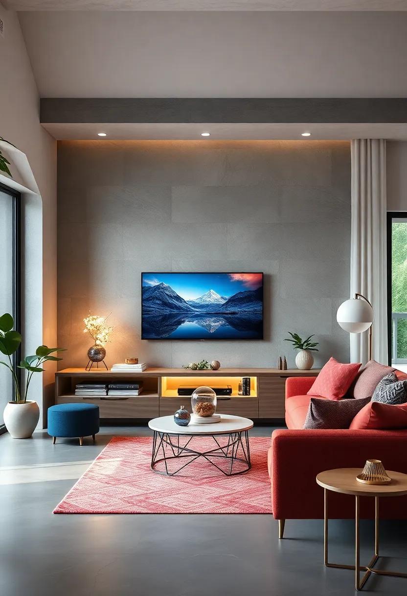 Scandinavian ⁤Lighting: Discover TV units that incorporate ⁤integrated‌ lighting features,highlighting your media setup and ⁢creating a warm‍ ambiance