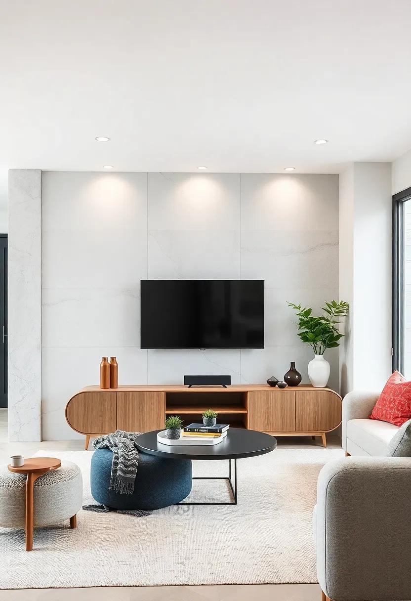 Soft Curves: Appreciate the beauty of TV‍ units with rounded edges and soft curves for‌ a ⁤gentle, inviting ⁤presence ​in your ⁣home