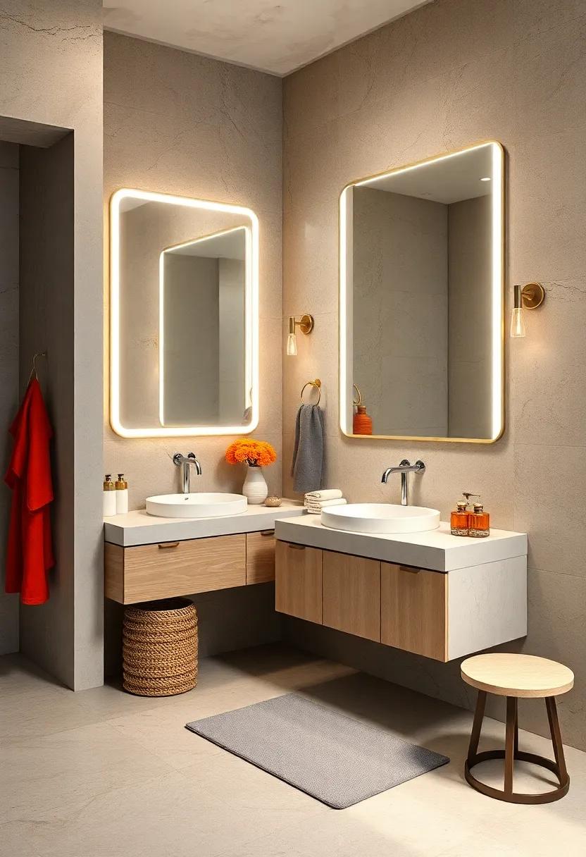 Go Big ⁤with ‌Mirrors:⁤ Incorporate oversized ⁤mirrors to reflect light and⁣ visually expand the space, creating‍ a focal point in your small bathroom