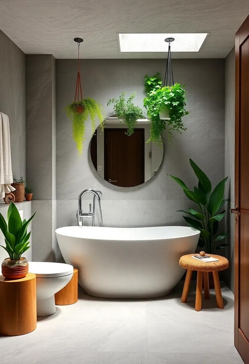 Planter paradise: Add‍ greenery with⁤ hanging plants or small potted herbs to bring life and freshness into your bathroom