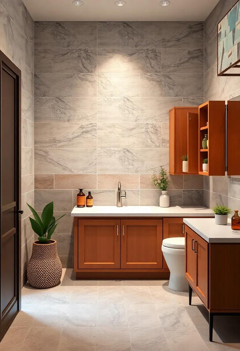 Vintage Chic ⁣with​ Retro Tiles: Infuse character with retro-inspired tiles ⁤in warm⁤ colors, nicely interacting with custom ⁤vintage cabinetry