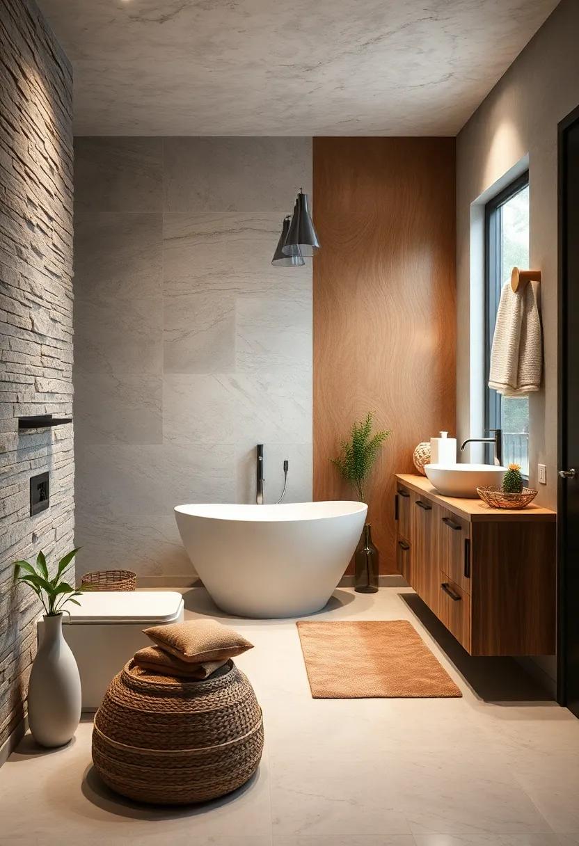 Nature-Inspired Biophilic Design: ​bring the outdoors in with ⁣natural wood wall accents that pair perfectly with organic-shaped cabinetry