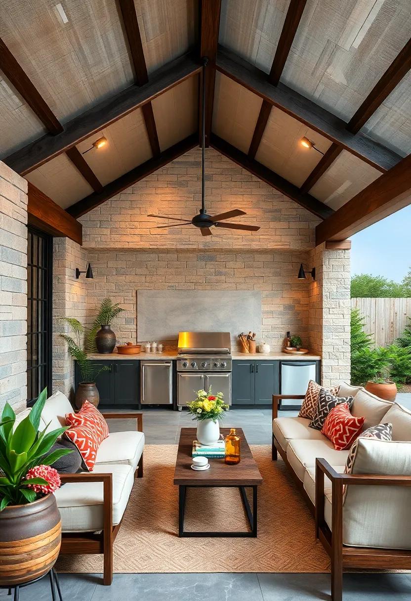 Built-in ​Appliances: Integrate essential appliances like ​a grill, ⁤refrigerator, or sink‍ to make cooking outdoors as convenient as indoors