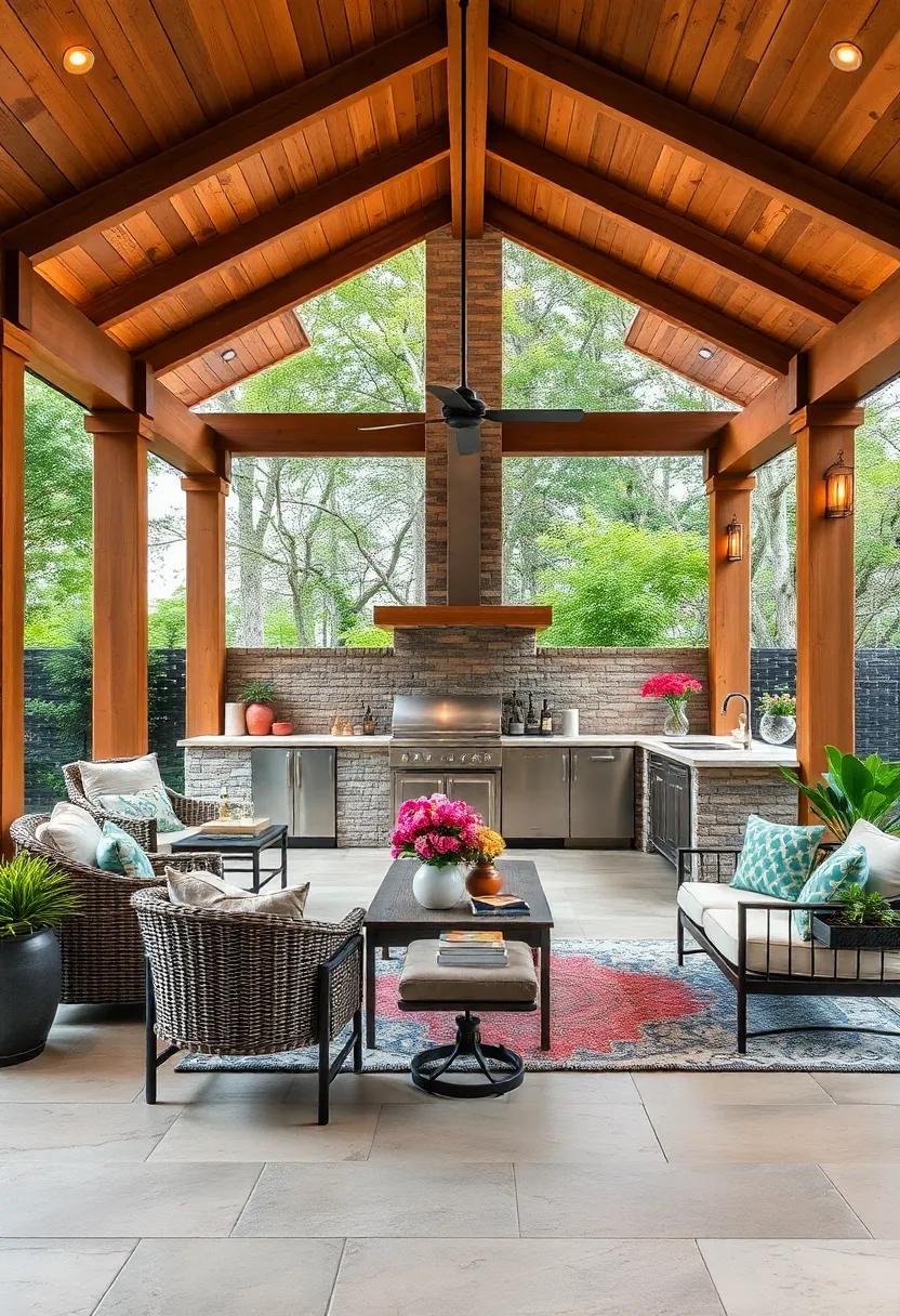 Flooring Choices: Select weather-resistant flooring ⁣materials, such as tile or composite decking, for safety and ease of cleaning