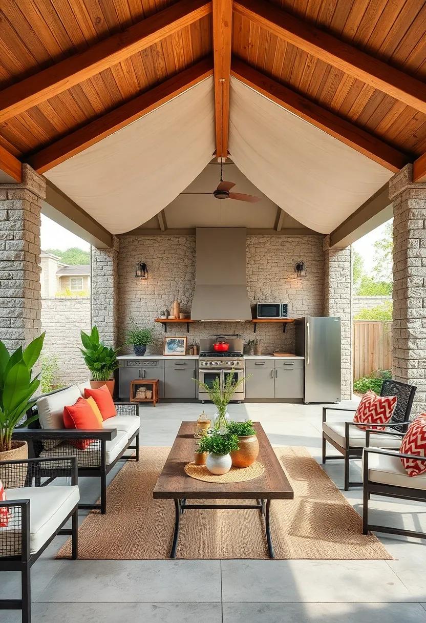 Pest Control: Implement features like screens or strategic placement to minimize unwanted insects during outdoor meals