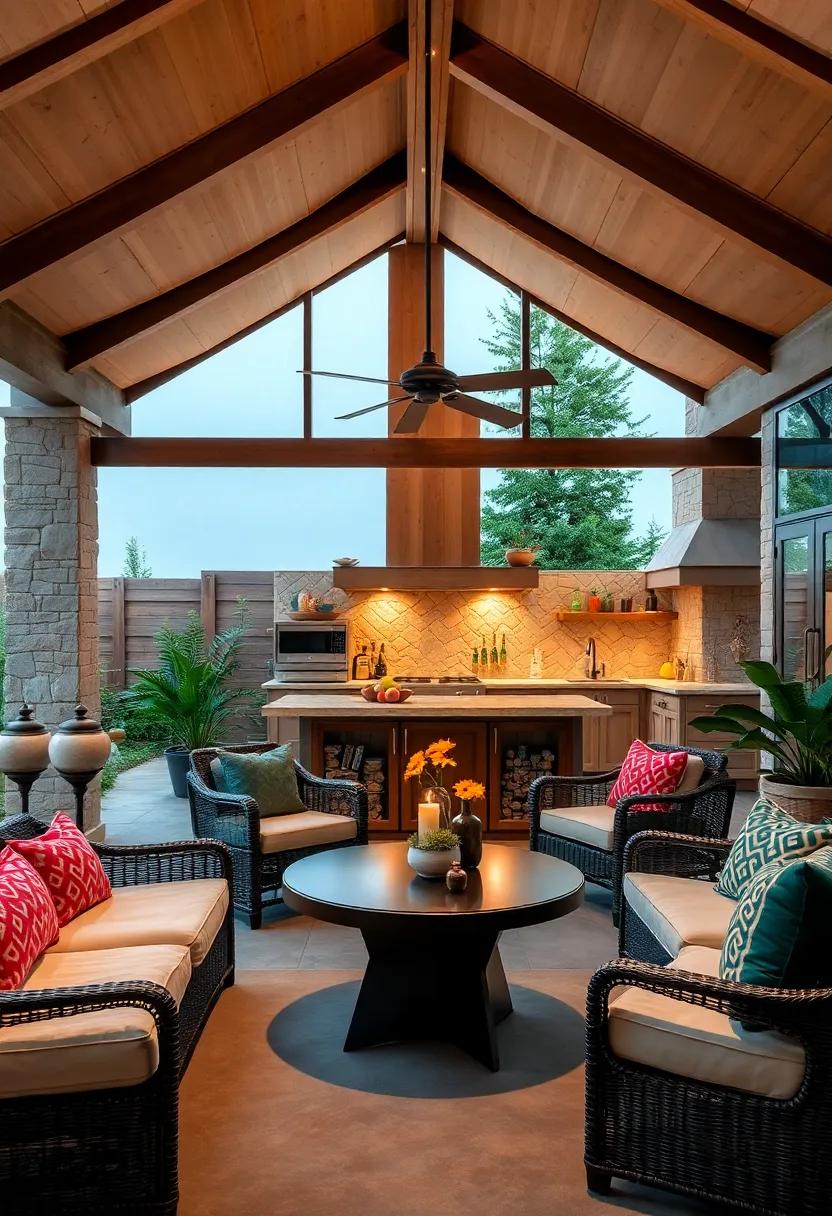 Seating Options: Plan for comfortable seating arrangements like⁣ built-in benches, bar ⁣stools, or⁣ dining tables that encourage social interaction